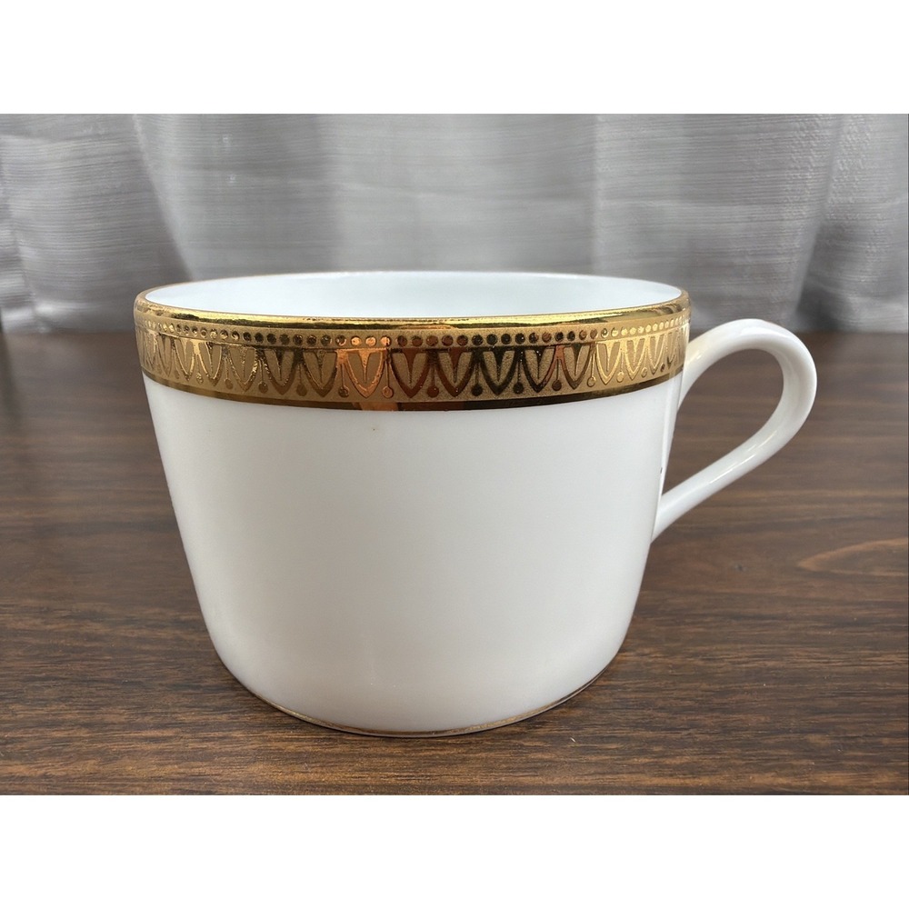 Robert Haviland & C. Parlon Edit Par Limoges France Tea Cup White W Gold Trim